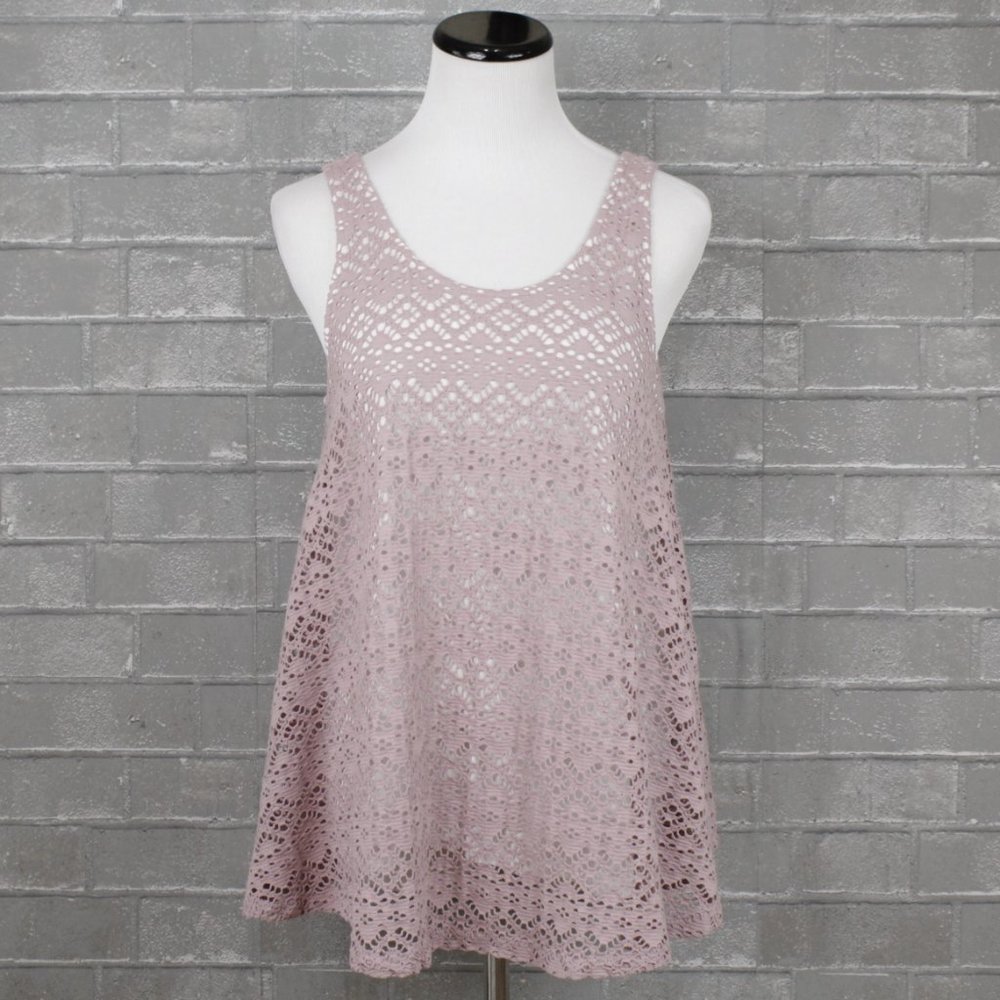 Anthropologue Deletta Purple Eyelet Tank Top